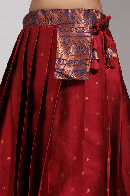 South Indian Festival Traditional Half Saree (CloverPattu)