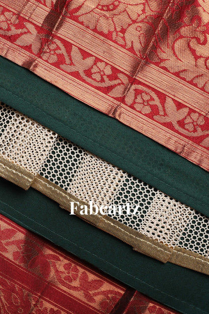 South Indian Festival Traditional Half Saree (CloverPattu)