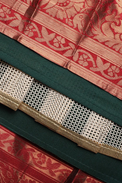South Indian Festival Traditional Half Saree (CloverPattu)