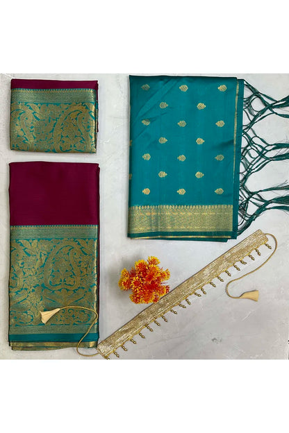 South Indian Festival Traditional Half Saree (Aarvi)