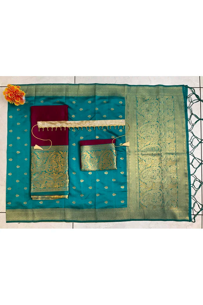South Indian Festival Traditional Half Saree (Aarvi)