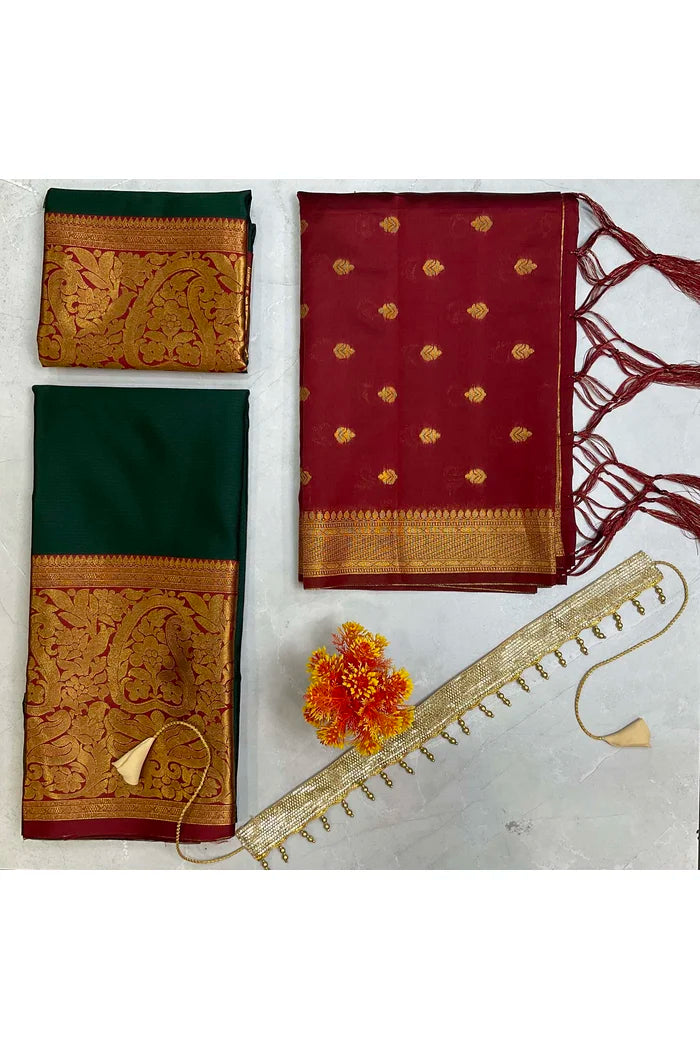 South Indian Festival Traditional Half Saree (Aarvi)