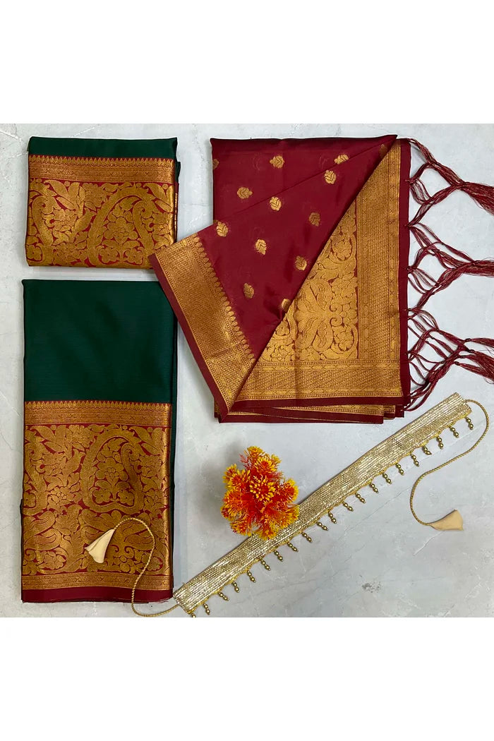 South Indian Festival Traditional Half Saree (Aarvi)