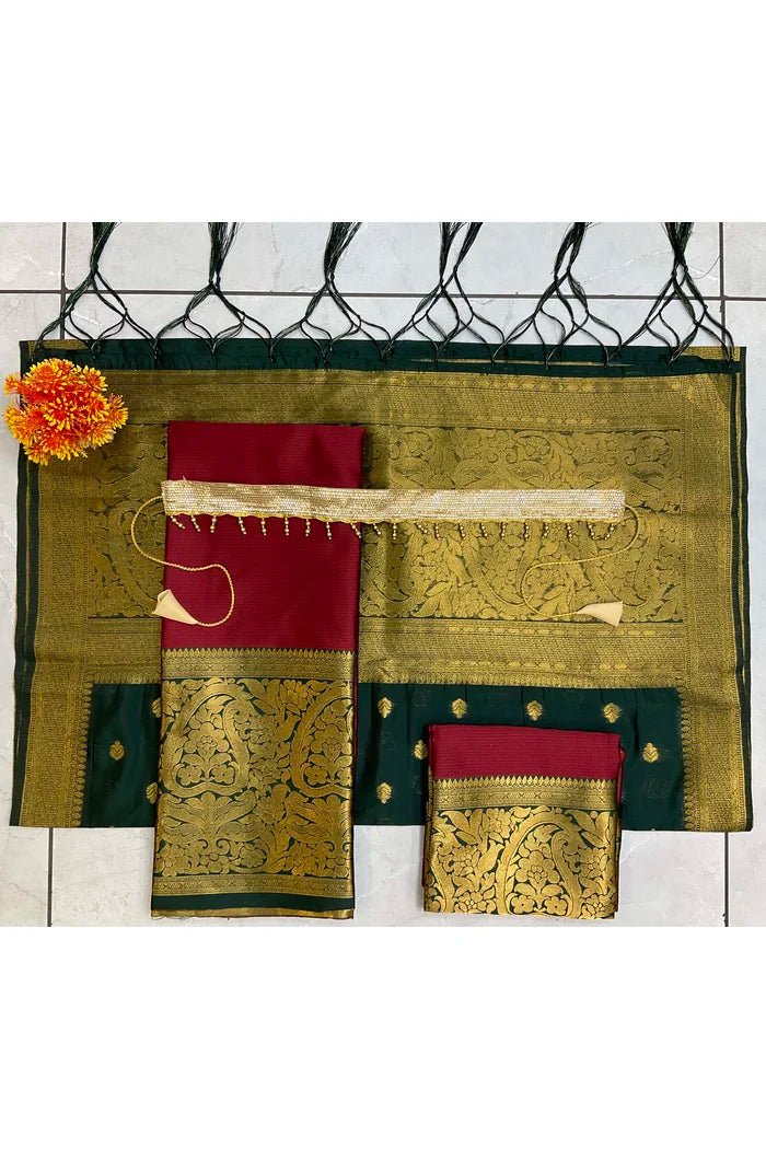 South Indian Festival Traditional Half Saree (Aarvi)