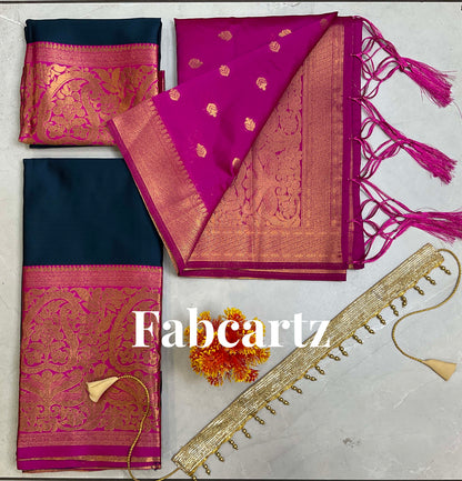 South Indian Festival Traditional Half Saree (Aarvi)