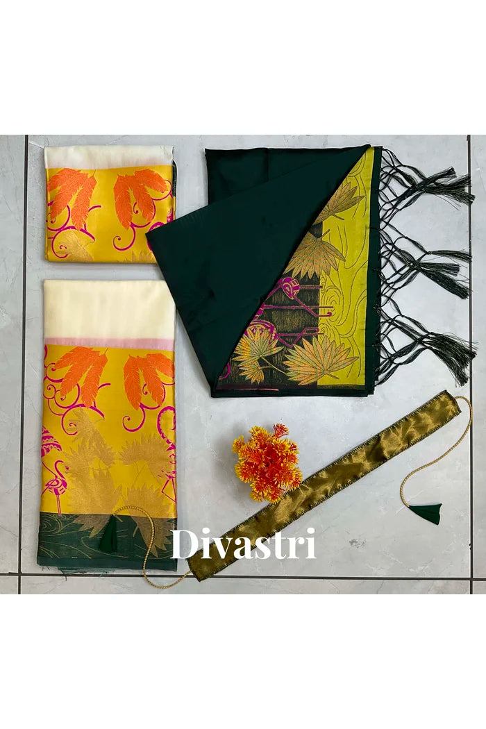 South Indian Festival Traditional Half Saree (HansPAttu)