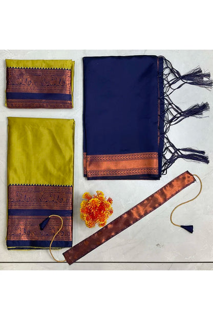 South Indian Festival Traditional Half Saree (YenuguPAttu)