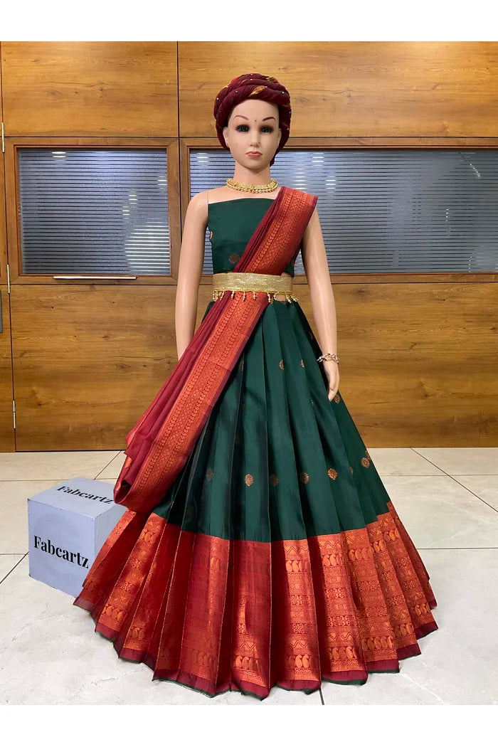 New Kids Traditional South Indian Half Saree (VandanaPAttuKids)