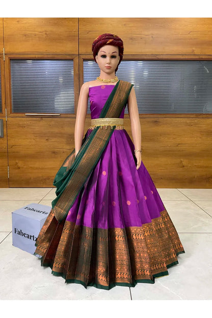 New Kids Traditional South Indian Half Saree (VandanaPAttuKids)