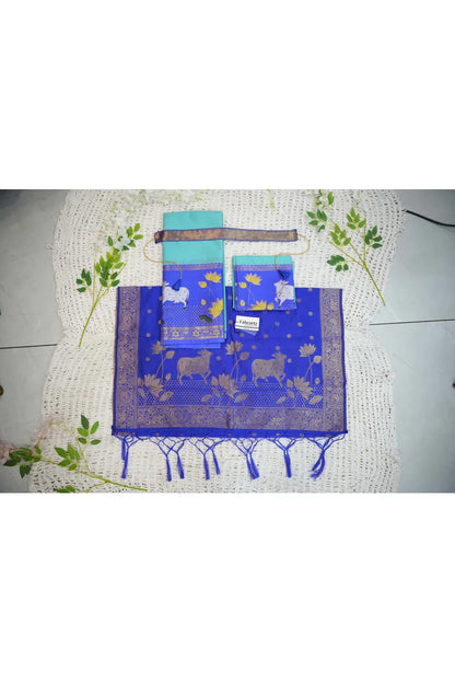 South Indian Festival Traditional Half Saree (KaamDhenu)