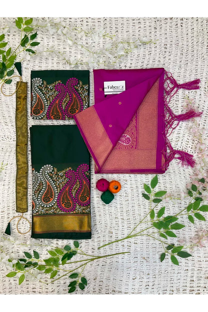 South Indian Festival Traditional Half Saree (Parvati)