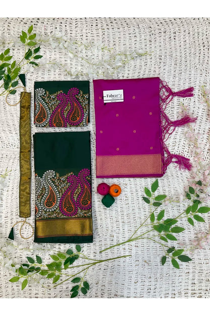 South Indian Festival Traditional Half Saree (Parvati)