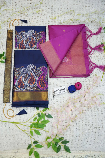 South Indian Festival Traditional Half Saree (Parvati)