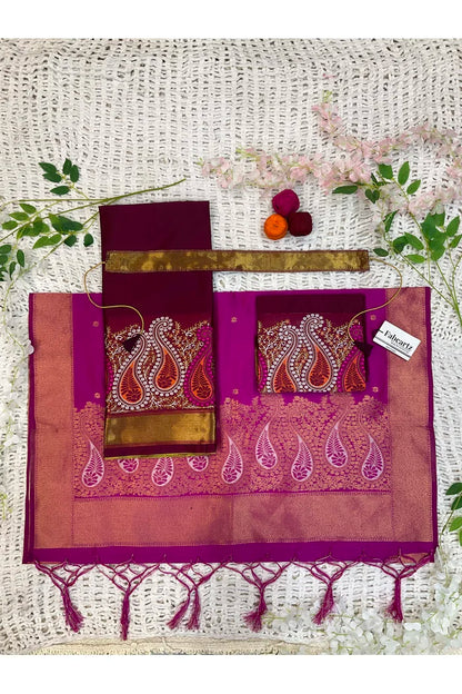 South Indian Festival Traditional Half Saree (Parvati)