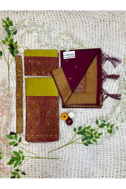 South Indian Festival Traditional Half Saree (Sarojini)