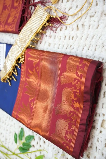 New Kids Traditional South Indian Half Saree (LotusPAttuKids)