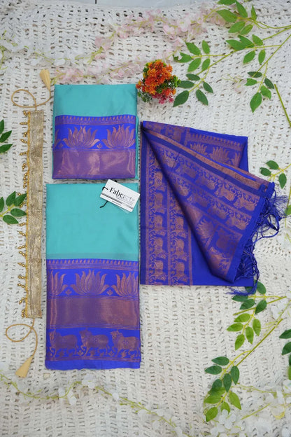 New Kids Traditional South Indian Half Saree (LotusPAttuKids)