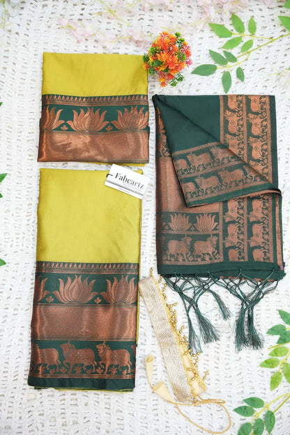 New Kids Traditional South Indian Half Saree (LotusPAttuKids)