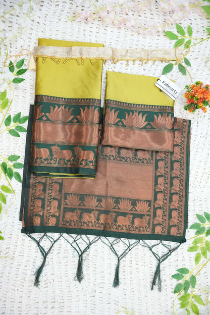 New Kids Traditional South Indian Half Saree (LotusPAttuKids)