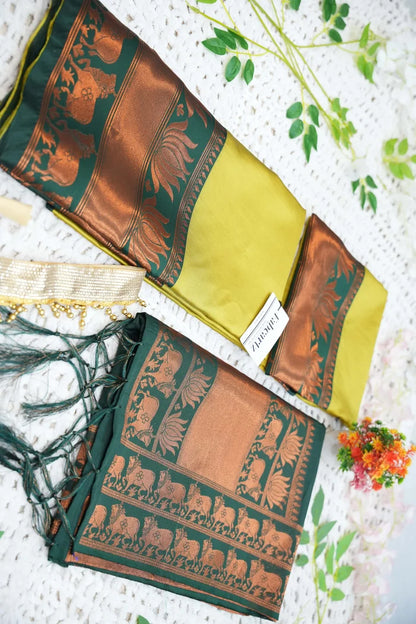 New Kids Traditional South Indian Half Saree (LotusPAttuKids)