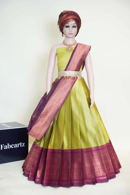 New Kids Traditional South Indian Half Saree (AayushiKids)