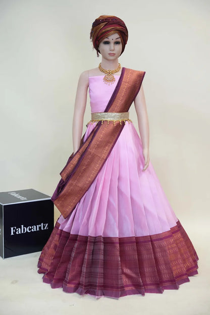 New Kids Traditional South Indian Half Saree (AayushiKids)