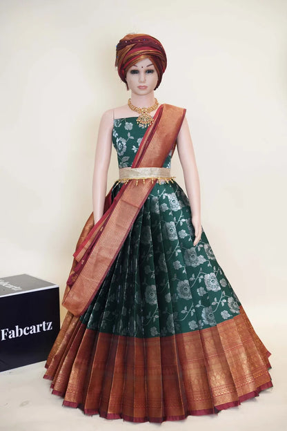 New Kids Traditional South Indian Half Saree (ChhaviKids)