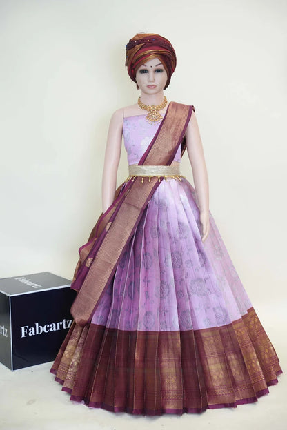 New Kids Traditional South Indian Half Saree (ChhaviKids)