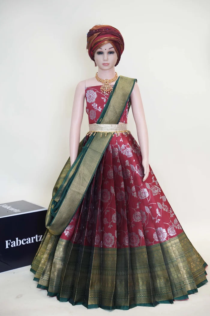 New Kids Traditional South Indian Half Saree (ChhaviKids)