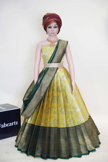 New Kids Traditional South Indian Half Saree (ChhaviKids)