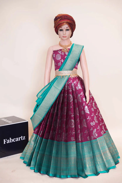 New Kids Traditional South Indian Half Saree (ChhaviKids)