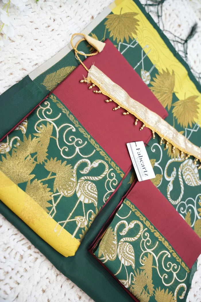 New Kids Traditional South Indian Half Saree (HansPAttuKids)