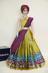 New Kids Traditional South Indian Half Saree (DhingliKids)