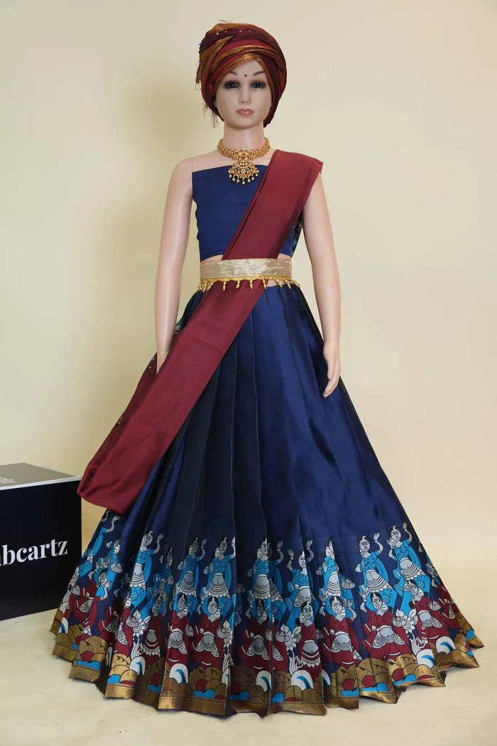 New Kids Traditional South Indian Half Saree (DhingliKids)