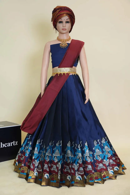 New Kids Traditional South Indian Half Saree (DhingliKids)