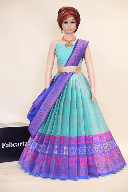 New Kids Traditional South Indian Half Saree (MultiBoxKids)