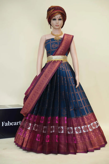 New Kids Traditional South Indian Half Saree (MultiBoxKids)
