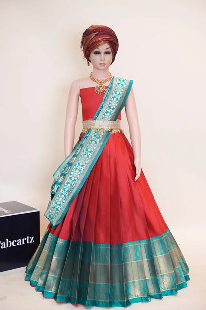 Kids Traditional South Indian Half Saree (kruti)