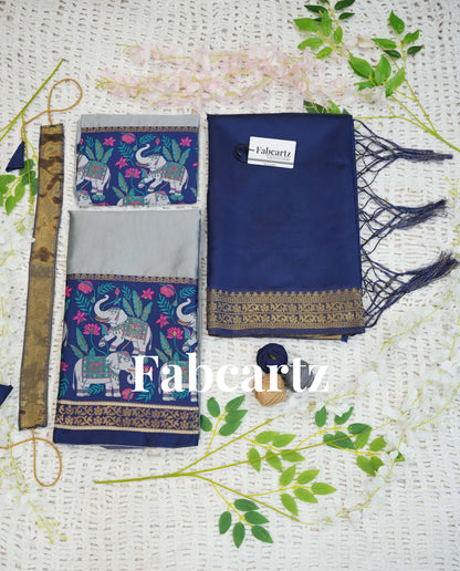 South Indian Festival Traditional Half Saree (JungleeHathi)