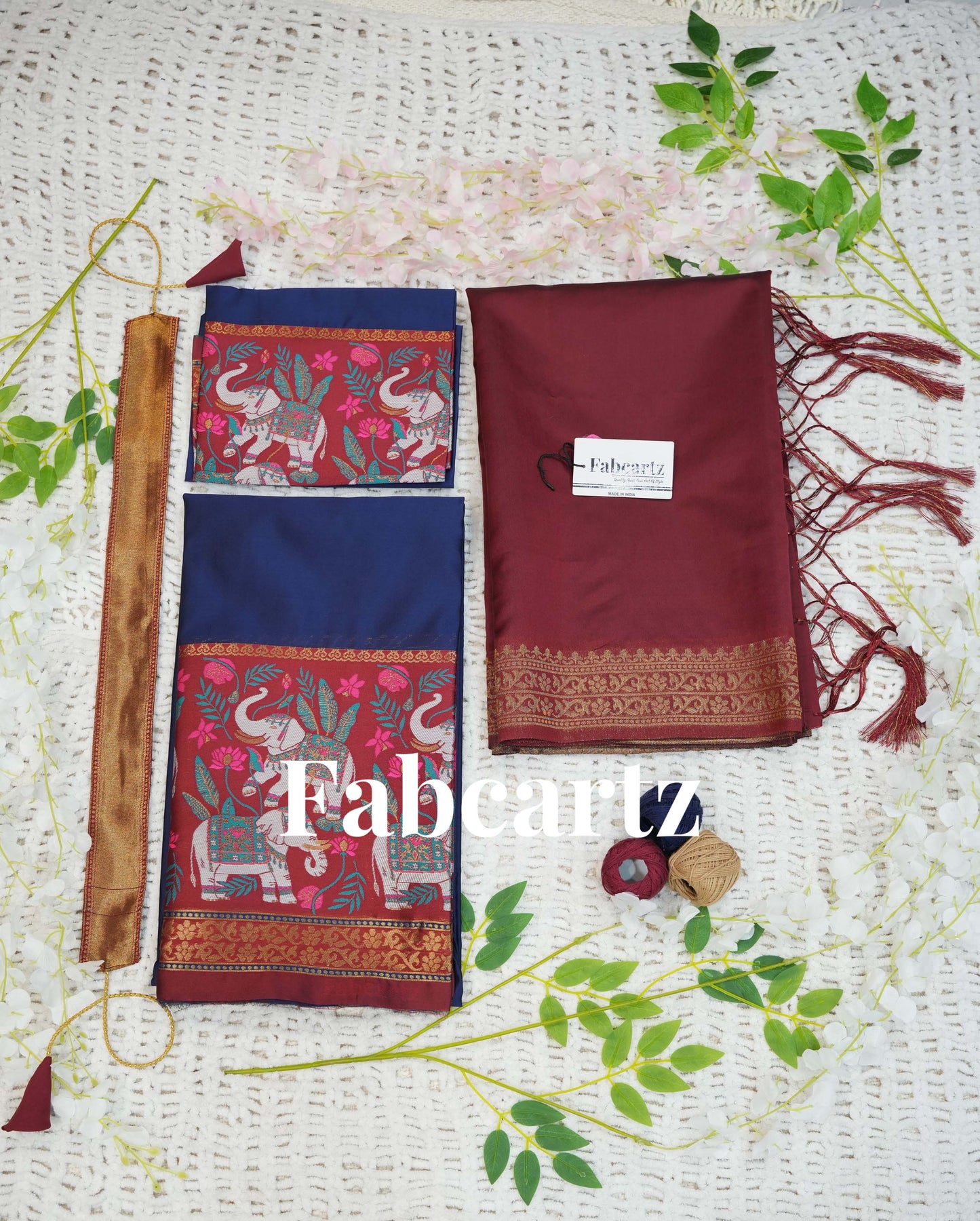 South Indian Festival Traditional Half Saree (JungleeHathi)