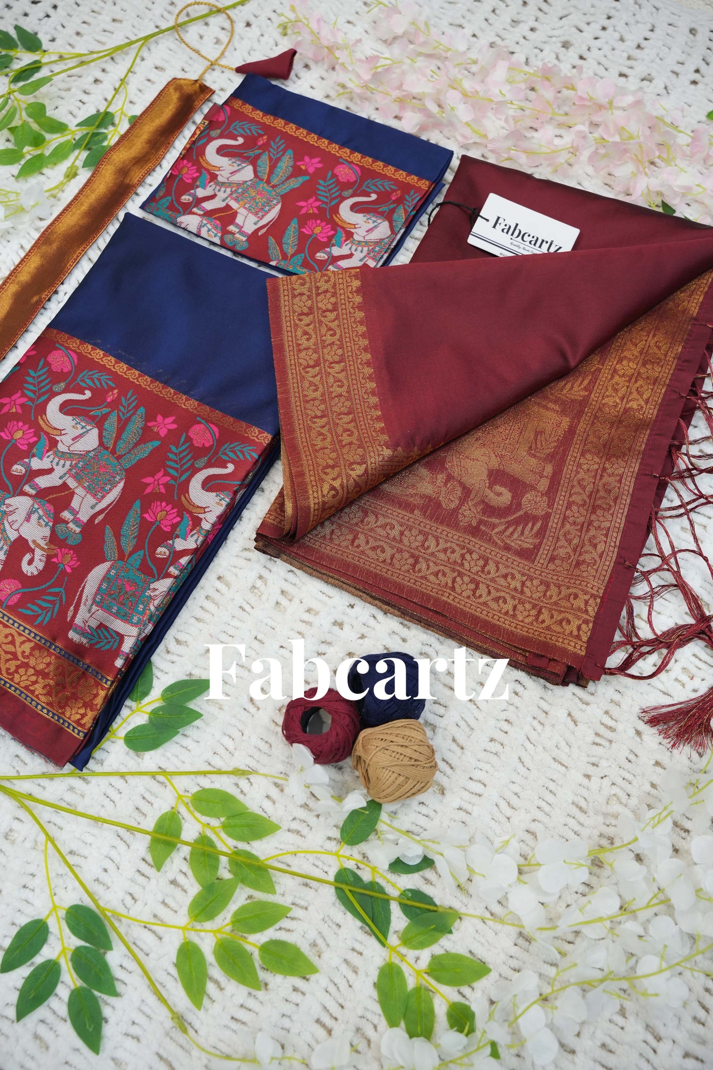 South Indian Festival Traditional Half Saree (JungleeHathi)