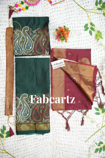 New Kids Traditional South Indian Half Saree (ParvatiKids)