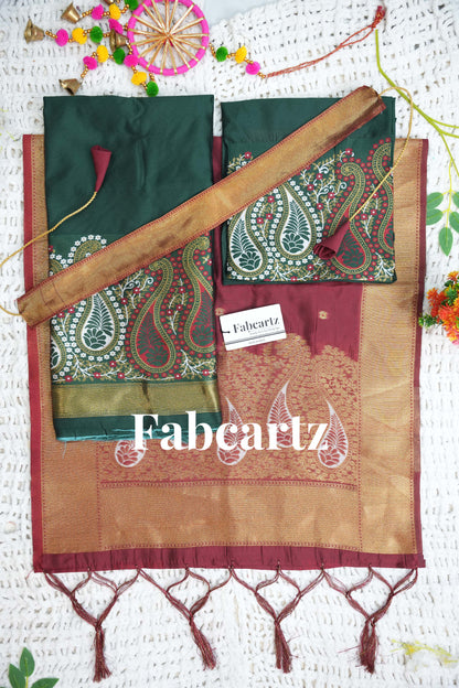 New Kids Traditional South Indian Half Saree (ParvatiKids)