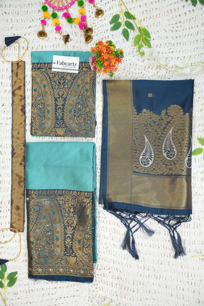 New Kids Traditional South Indian Half Saree (SarojiniKids)