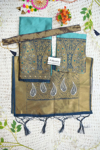 New Kids Traditional South Indian Half Saree (SarojiniKids)