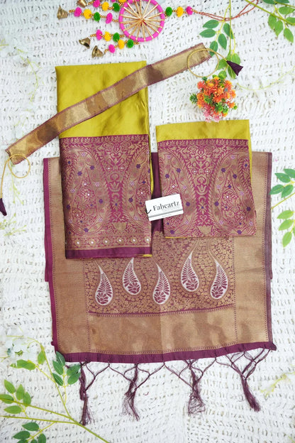 New Kids Traditional South Indian Half Saree (SarojiniKids)