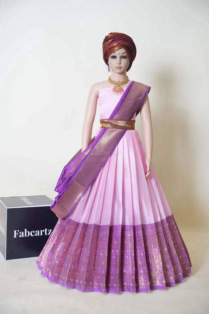 New Kids Traditional South Indian Half Saree (SarojiniKids)