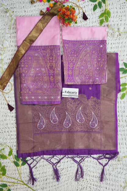 New Kids Traditional South Indian Half Saree (SarojiniKids)