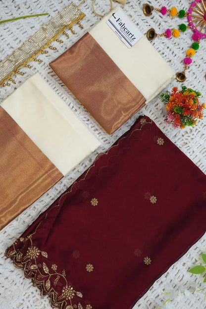 South Indian Festival Traditional Half Saree (Zara)
