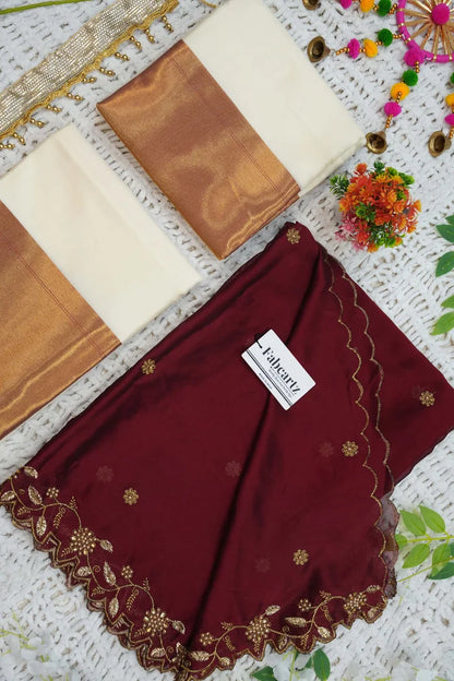 South Indian Festival Traditional Half Saree (Zara)